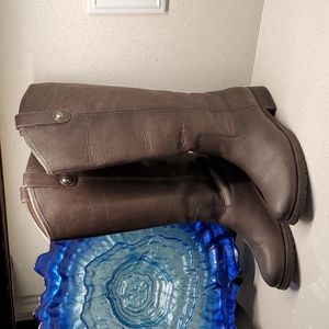 FRYE Melissa chocolate brown leather boots (sz 7B)